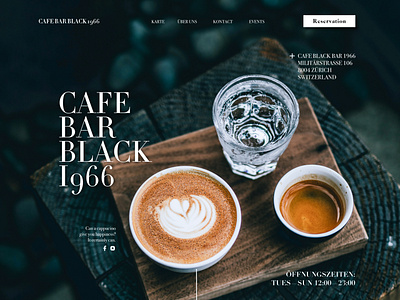 Cafe Black Bar 1966 | Web Design, Social Media, Ad Design |