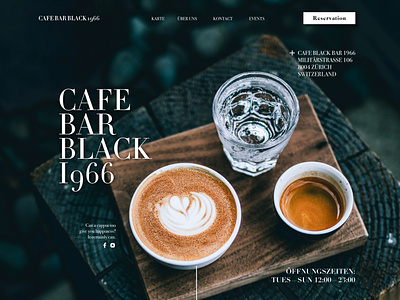 Cafe Black Bar 1966 | Web Design, Social Media, Ad Design |