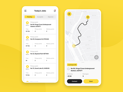 Mobile App for Delivery Drivers 🛵