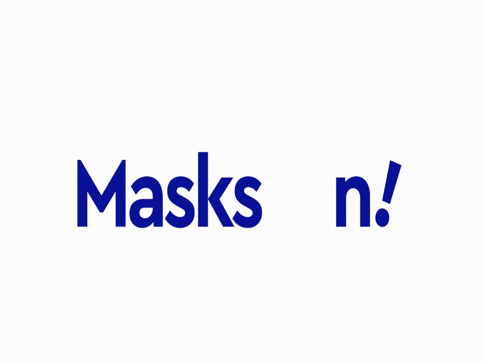 Mask On! branding photoshop typography uidesign