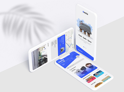 Beetle Delivery Robot App figma illustrator photoshop typography ui uidesign ux