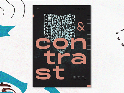 Poster Design Explorations - Repetition & Contrast contrast explorations graphic design poster poster design repetition typedesign typogaphy typography art