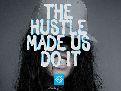 The hustle made us do it artwork design graphicdesign hustle instagram post post promo promotional material social media design social media post socialmedia spray typogaphy