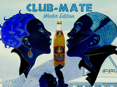Club-Mate Winter Edition Collage artwork berlin brand management bulgaria club mate collage cover drink social media winter
