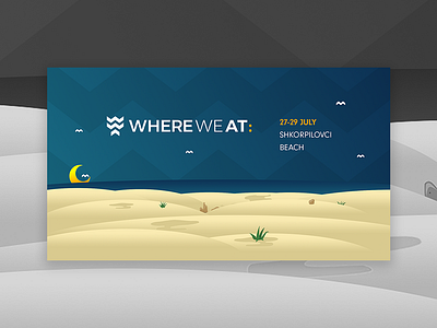 WhereWeAt:02 Festival Event Cover Design artwork branding bulgaria cover design design electronic music music art music artwork promoters promotional design promotional material social media banner social media design typography