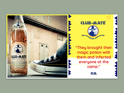 Presentation deck cover design for Club-Mate Bulgaria