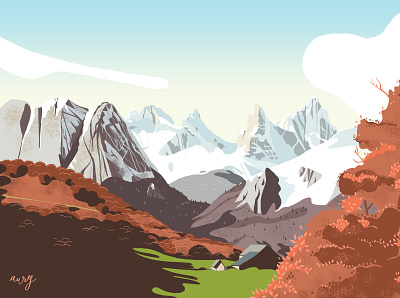 Col de Pao digital art illustration