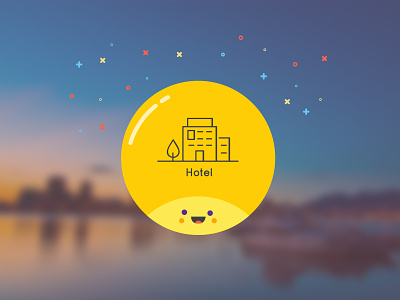 Happy Traveling e commerce happy face illustration travel ui user interface ux vector design