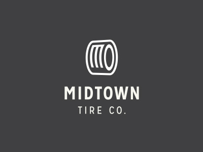 Midtown Tire Logo by Garrett LaBrie on Dribbble