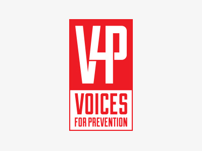 Voices For Prevention Logo branding identity logo