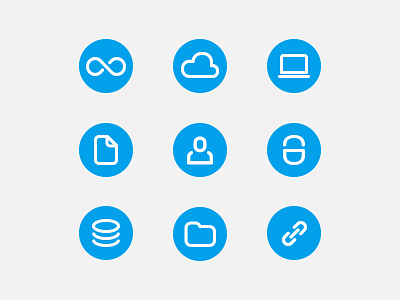 Cloud Storage Icons cloud coins computer file folder icons link lock storage user