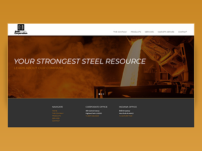 Barsteel Corporation freelance web design webflow
