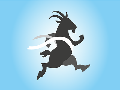 Goat Runner beer bock goat logo marathon running