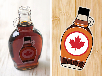 Maple Syrup: The Sticker canada maple mockup sticker stickermule syrup