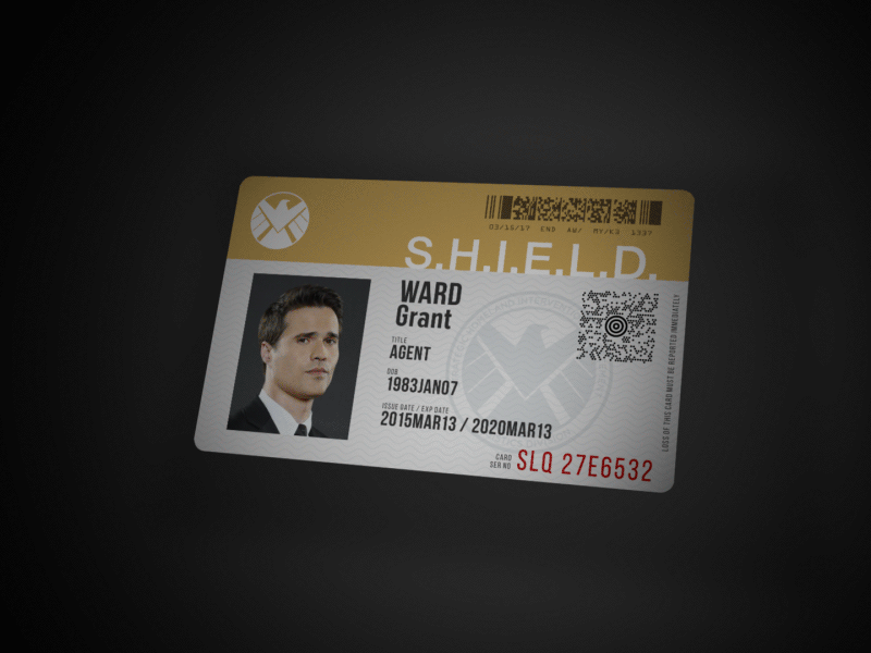 ID Card Animation - Agents of SHIELD 3d aftereffects agents of shield animation card hydra id illustrator marvel motion photoshop shield