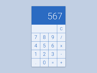 #dailyui #004 - Calculator