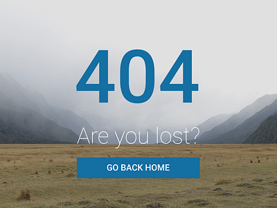 #dailyui #008 - 404 Page