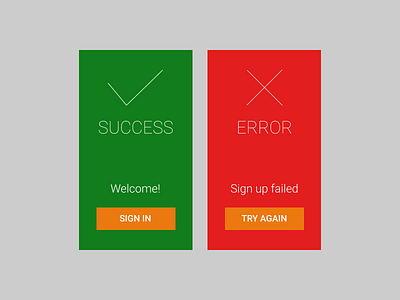 #dailyui #011 - Flash Message (Error/Success)