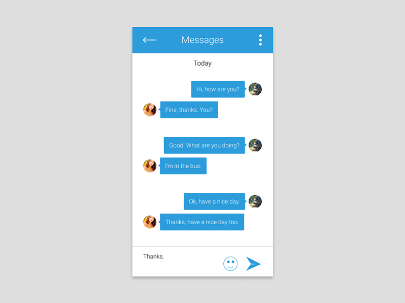 #dailyui #013 - Direct Messaging