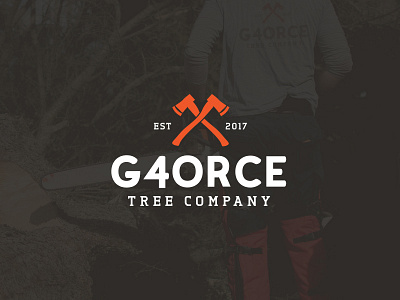 G4orce Tree Company axe brand branding icon icon design identity logo logo design logo designer tree surgeon