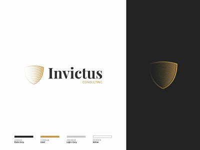 Invictus Business Consultancy brand identity branding bubbles designer gold graphic designer icon identity logo logo design logo designer luxury shield