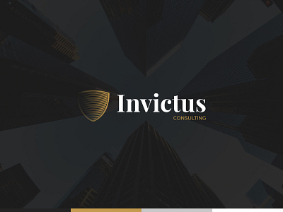 Invictus Business Consultancy brand identity branding bubbles designer gold gradient graphic designer icon identity logo logo design logo designer luxury shield