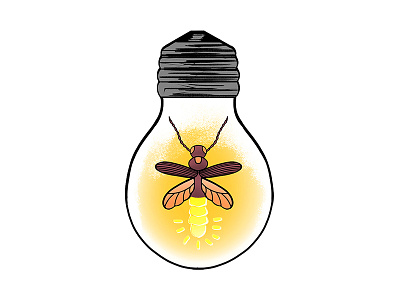 Firefly Light Bulb artprint cartoon collectibles design digitalprint homedecor illustration prints roomdecor tshirt tshirtdesign tshirtprinting