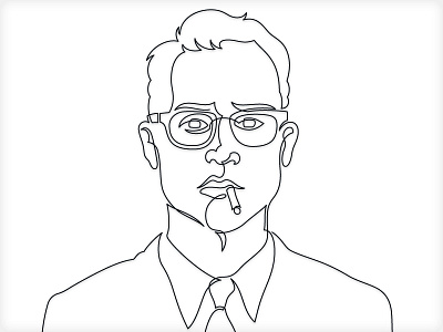 Smoke 'em if you got 'em. illustration linear mad men vector vonster