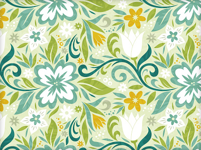 Pollenate Pattern floral illustration pattern vector vonster