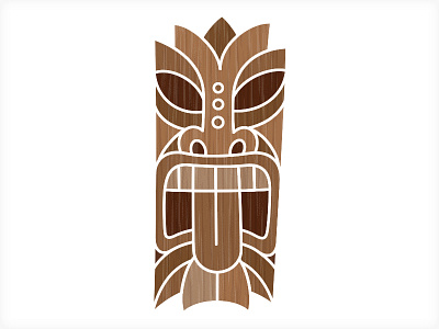 Tiki Tongue masks tiki tribal vector vonster