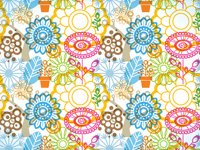 Floral Blast floral icons illustration pattern vector vonster