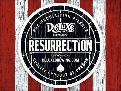 Resurrection beer branding craft label seal vector vonster