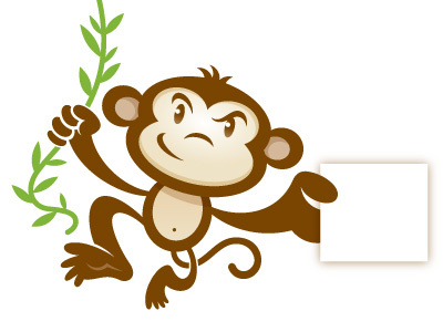 Hey Monkey! character illustration