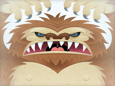 Bigfoot bigfoot character illustration monster paranormal sasquatch vector vonster yeti
