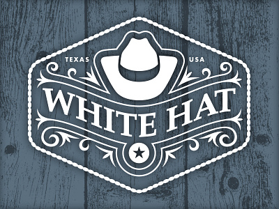White Hat Logo branding cowboy illustration logo texas vector vonster western