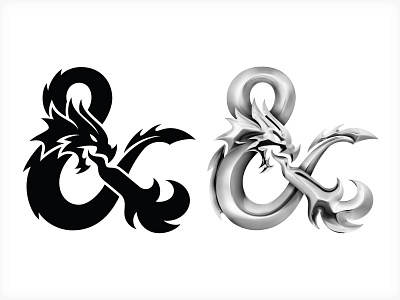 NEW Dungeons & Dragons Logo branding dragon dungeon gaming illustration logo vector vonster