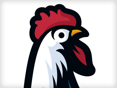 Rooster character illustration vector vonster