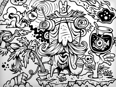 Super Doodle - Part 4 doodle drawing illustration sketches vonster