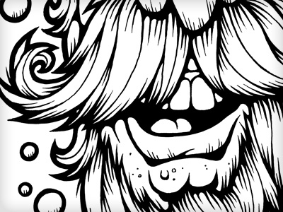 Geezer character drawing illustration process vector vonster