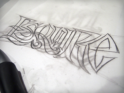 Esquire branding drawing hand lettering linear typography vonster