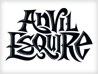 Esquire - Final branding hand lettering typography vector vonster