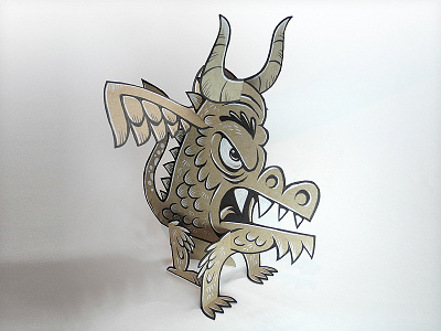 Dragon Dog creativity monster paper craft vonster workshop