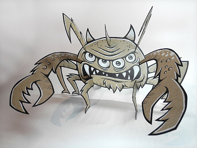 Alien Crab alien monster papercraft vonster workshop