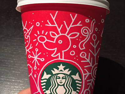 Don't See Red cup drawing starbucks vonster