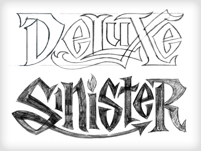 Refining Continuity hand lettering sketch vonster
