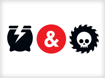 Crackpot & Buzzkill iconography vector