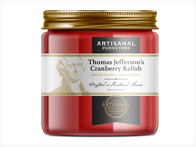 Cranberry Relish branding food jar packaging relish