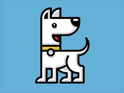 Dog Friendly branding character dog pet vector vonster