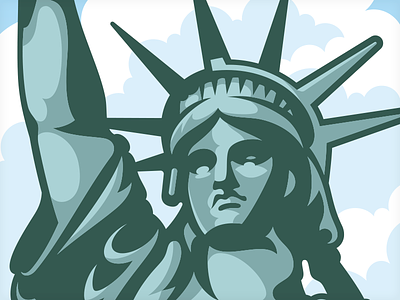 New York Cherry Cheesecake illustration new york packaging statue liberty vector vonster