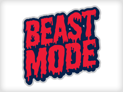 Beast Mode illustration typography vector vonster